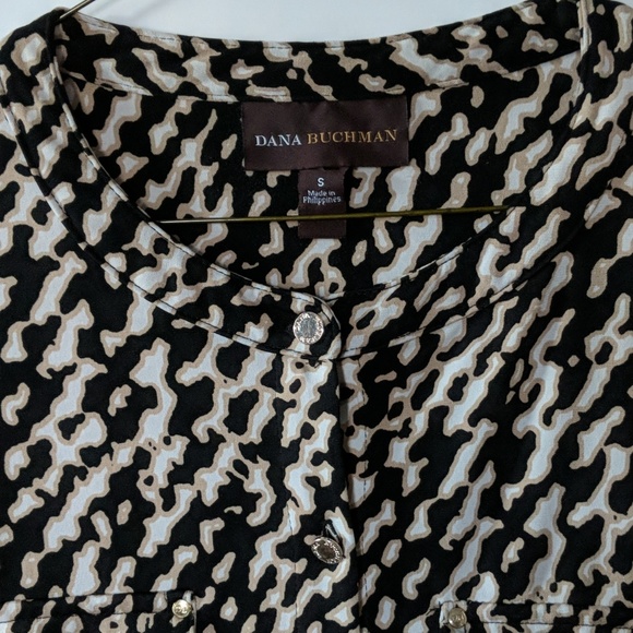 Dana Buchman long sleeved button down blouse - Picture 8 of 11